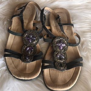 Clark’s jeweled comfort sandals 8.5